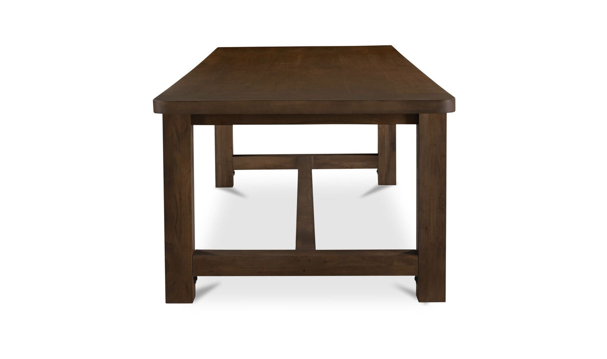 Wilson Dining Table Large Warm Brown by Moe's Home at Eve Furniture