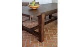 Wilson Dining Table Large Warm Brown by Moe's Home at Eve Furniture
