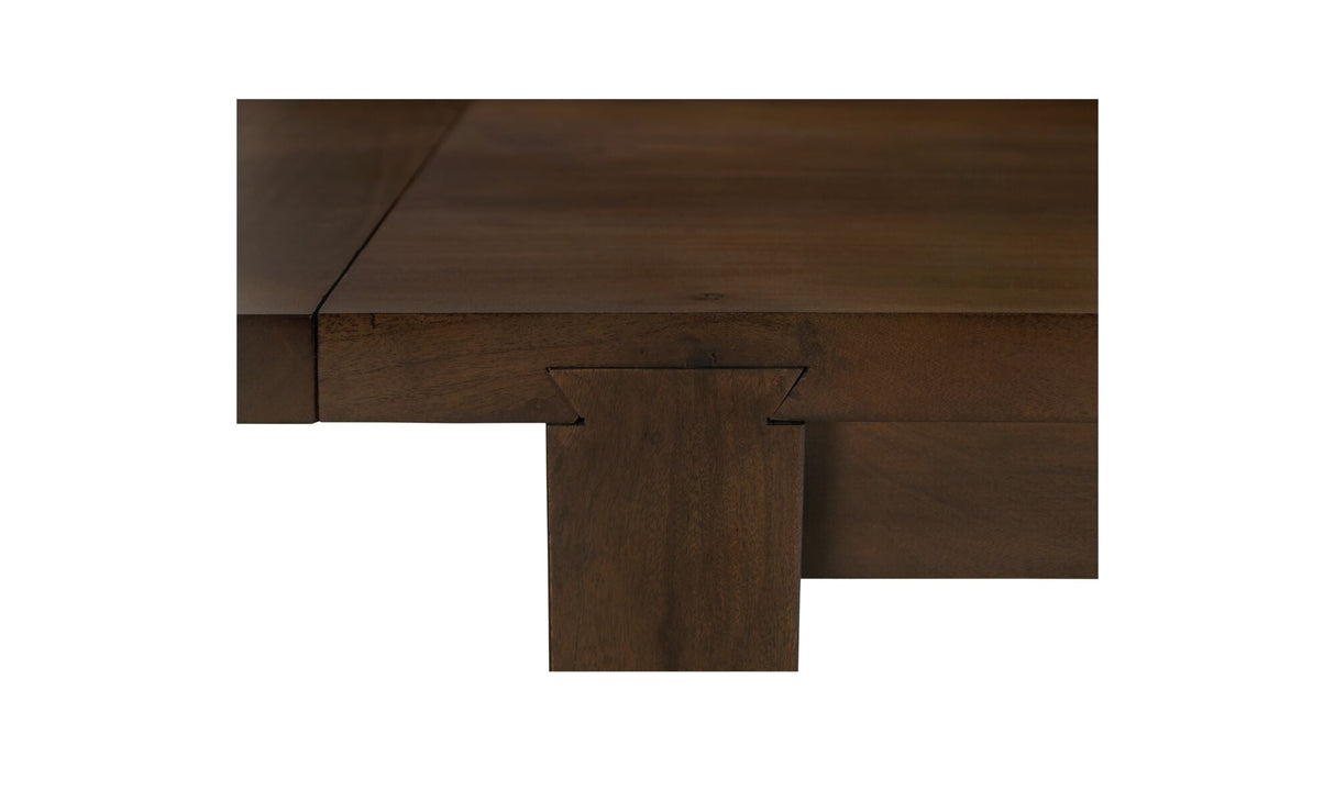 Wilson Dining Table Large Warm Brown by Moe's Home at Eve Furniture