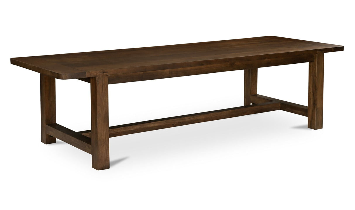 Wilson Dining Table Large Warm Brown by Moe's Home at Eve Furniture