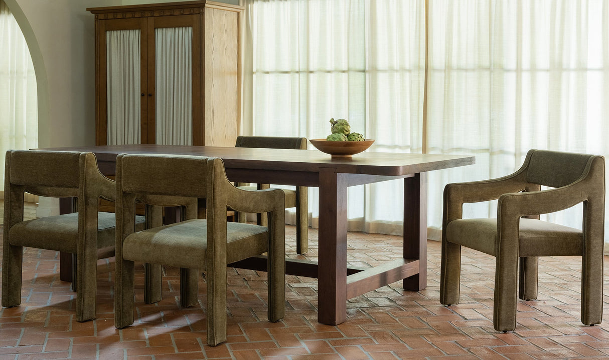 Wilson Dining Table Small Warm Brown by Moe's Home at Eve Furniture