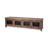 Wilton II Reclaimed Wood and Metal Media Console by Mercana at Eve Furniture