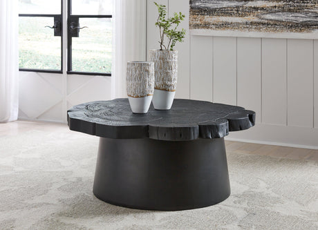 Wimbell Black Coffee Table by Ashley at Eve Furniture