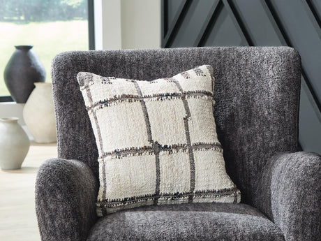Wimings Brown/Black/Cream Pillow by Ashley at Eve Furniture