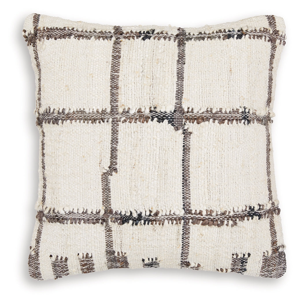 Wimings Brown/Black/Cream Pillow (Set of 4) by ASHLEY FURNITURE at Eve Furniture
