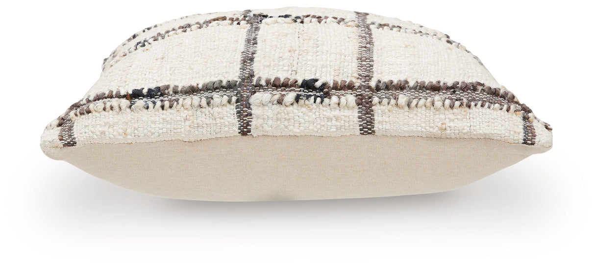 Wimings Brown/Black/Cream Pillow (Set of 4) by ASHLEY FURNITURE at Eve Furniture