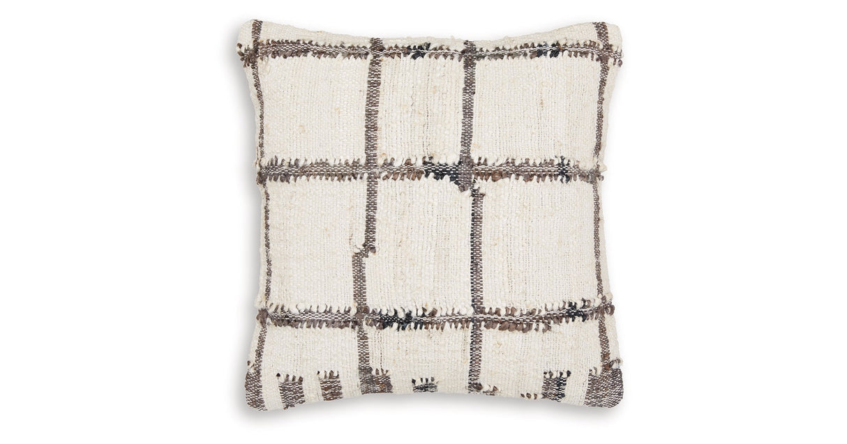 Wimings Brown/Black/Cream Pillow (Set of 4) by ASHLEY FURNITURE at Eve Furniture