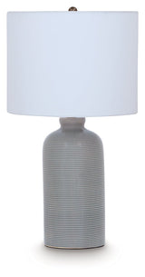 Wimlow Gray Blue Table Lamp by Ashley at Eve Furniture