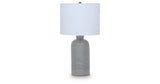Wimlow Gray Blue Table Lamp by Ashley at Eve Furniture