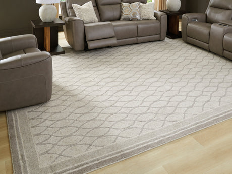 Wimney Gray Extra Large Rug by Ashley at Eve Furniture