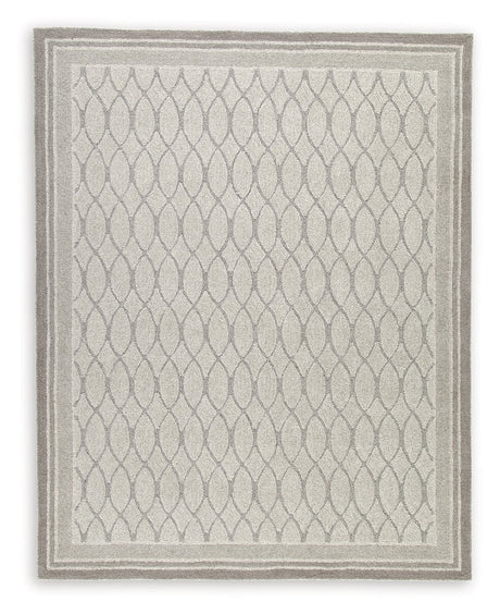 Wimney Gray Large Rug by Ashley at Eve Furniture