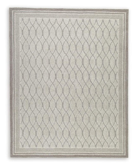 Wimney Gray Large Rug by Ashley at Eve Furniture