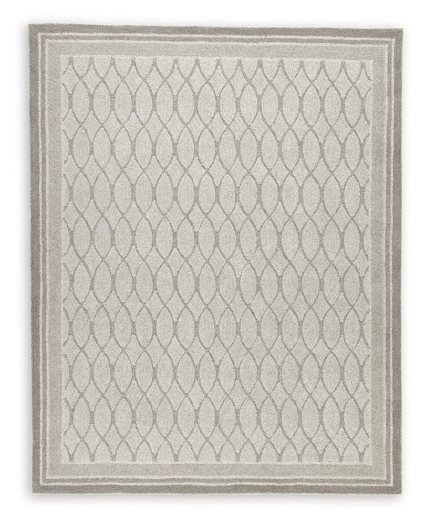 Wimney Gray Large Rug by ASHLEY FURNITURE at Eve Furniture
