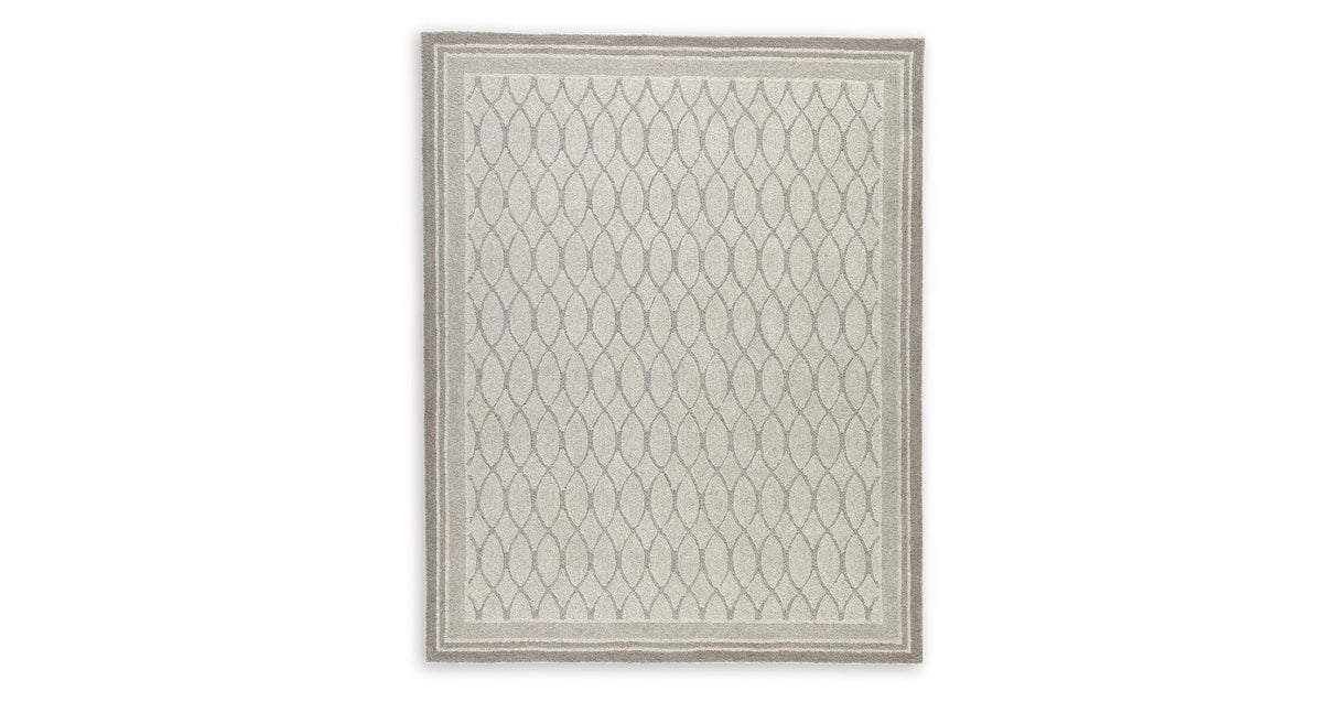 Wimney Gray Large Rug by ASHLEY FURNITURE at Eve Furniture