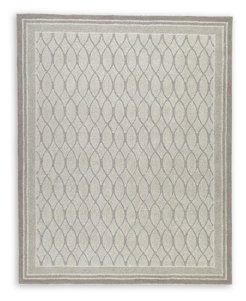 Wimney Gray Large Rug by ASHLEY FURNITURE at Eve Furniture