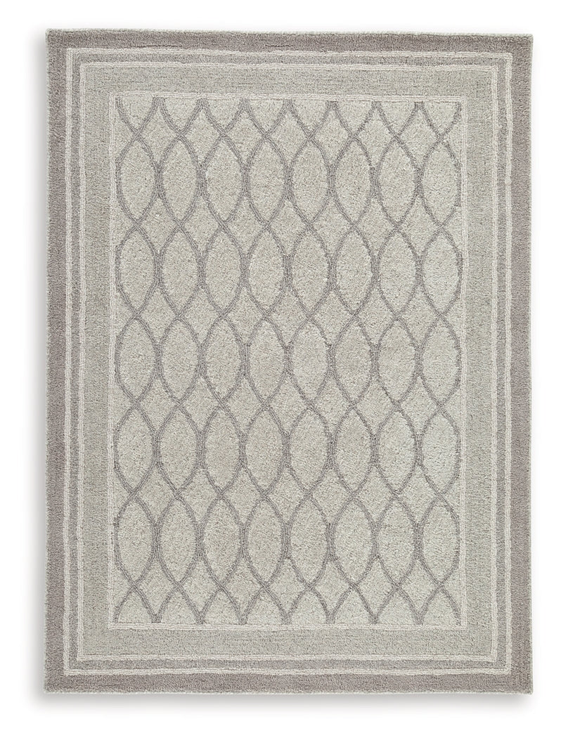 Wimney Gray Medium Rug by Ashley at Eve Furniture