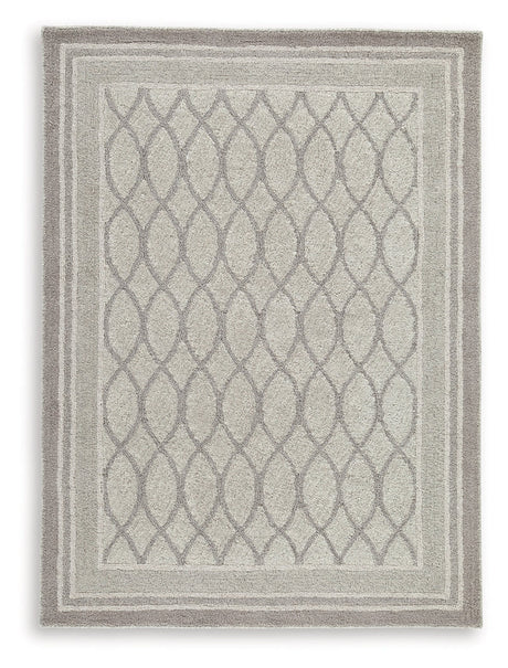 Wimney Gray Medium Rug by Ashley at Eve Furniture