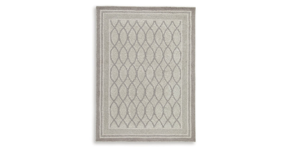 Wimney Gray Medium Rug by Ashley at Eve Furniture