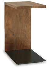 Wimshaw Brown/Black Accent Table by Ashley at Eve Furniture