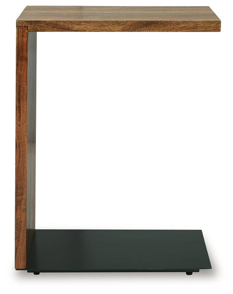 Wimshaw Brown/Black Accent Table by Ashley at Eve Furniture