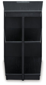 Winbardi Black Chairside End Table