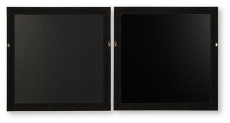 Winbrook Gray/Tan/Gold Finish Wall Art Set (Set of 2) by Ashley at Eve Furniture