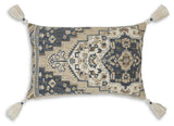 Winbury Blue/Tan/White Pillow by Ashley at Eve Furniture