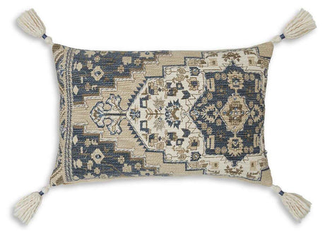 Winbury Blue/Tan/White Pillow by Ashley at Eve Furniture