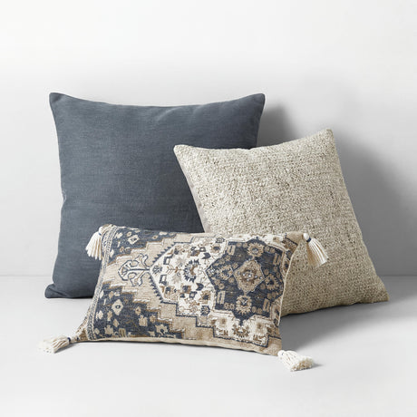 Winbury Blue/Tan/White Pillow by Ashley at Eve Furniture