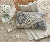 Winbury Blue/Tan/White Pillow by Ashley at Eve Furniture