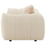 Winchester Boucle Upholstered Chair and a Half Sand Pebble by Coaster at Eve Furniture