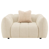 Winchester Boucle Upholstered Chair and a Half Sand Pebble by Coaster at Eve Furniture