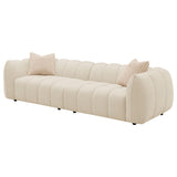 Winchester Sand Pebble Boucle Upholstered Extra Long Sofa by Coaster at Eve Furniture