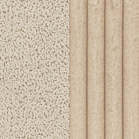 Winchester Boucle Upholstered Chair and a Half Sand Pebble by Coaster at Eve Furniture