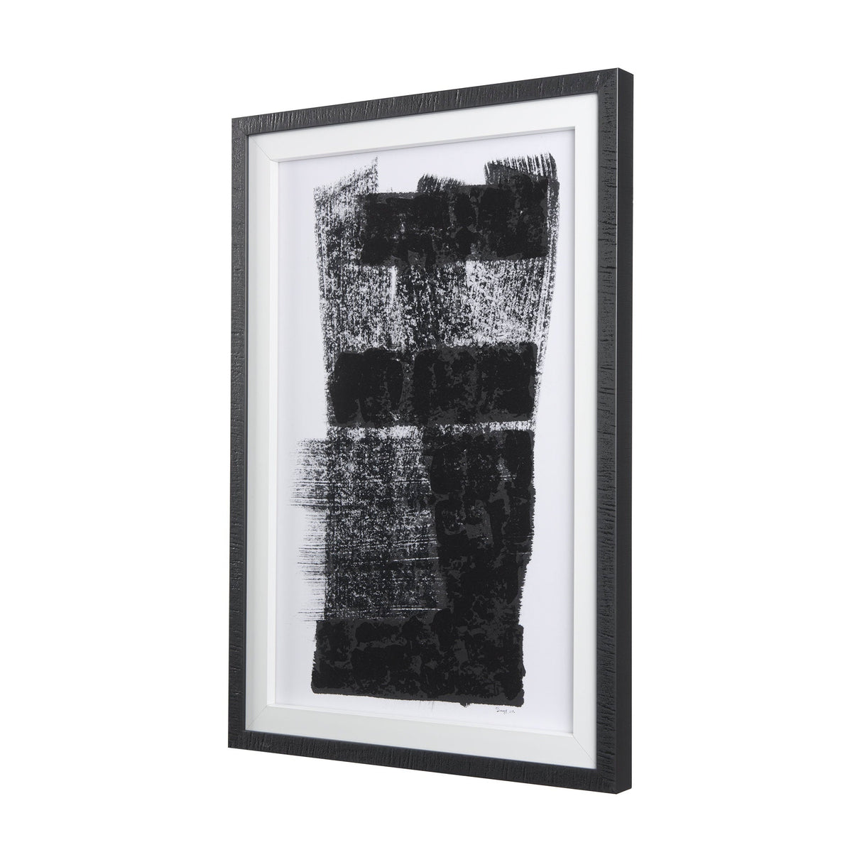 Wind II by Mercana Studio a Hand Embellished Textured Framed Art Print Matted under Glass by Mercana at Eve Furniture