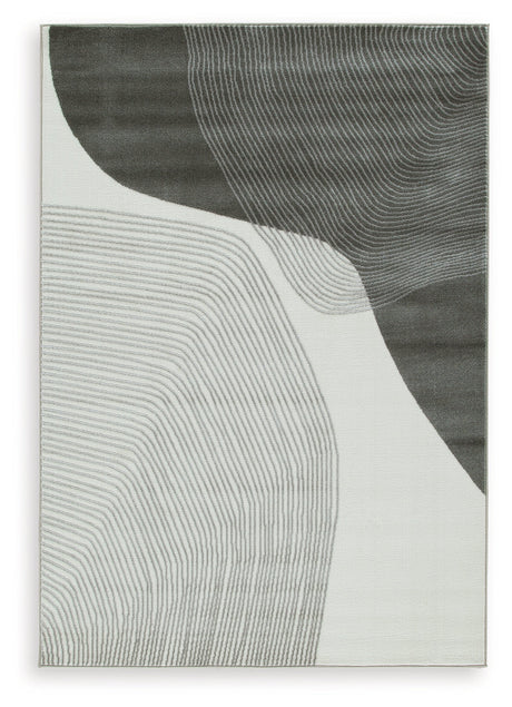Winderburg Gray/Ivory Medium Rug by Ashley at Eve Furniture