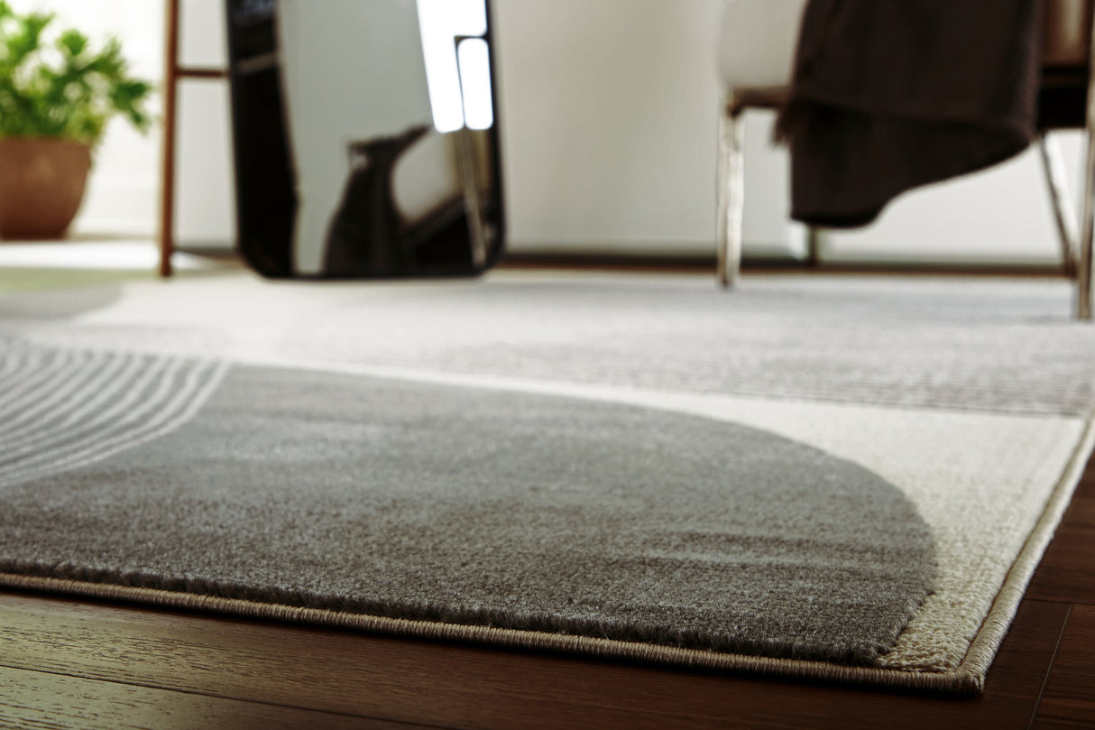 Winderburg Gray/Ivory Medium Rug by Ashley at Eve Furniture