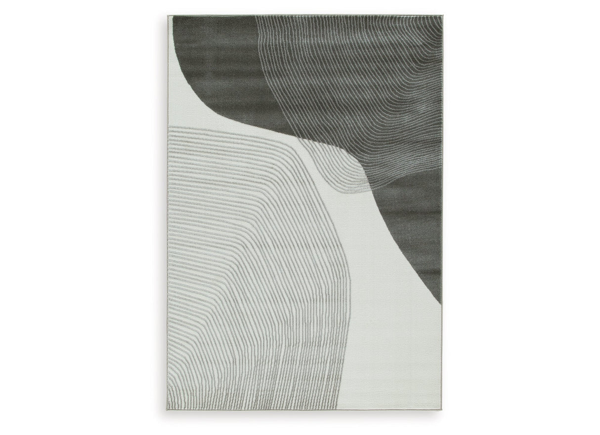 Winderburg Gray/Ivory Medium Rug by Ashley at Eve Furniture