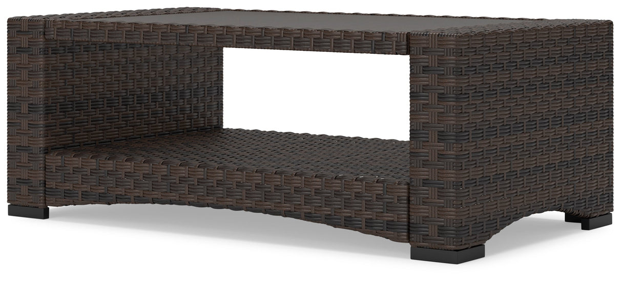 Windglow Brown Outdoor Coffee Table