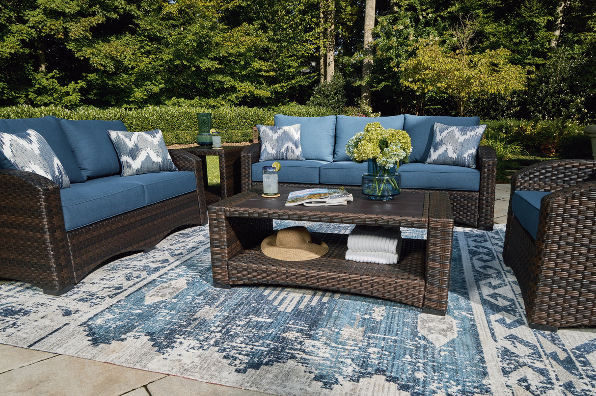 Windglow Brown Outdoor Coffee Table