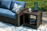 Windglow Brown Outdoor End Table