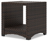 Windglow Brown Outdoor End Table