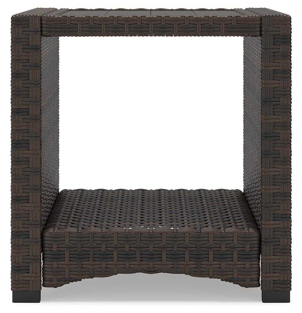 Windglow Brown Outdoor End Table