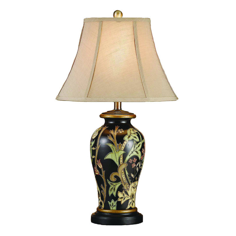 Windham Black Hand Painted Ceramic Table Lamp (Set of 2) by Crestview at Eve Furniture