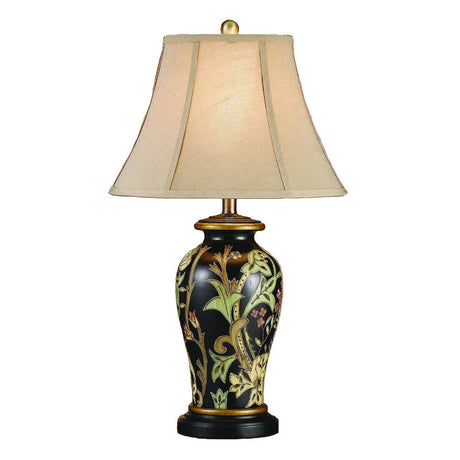 Windham Black Hand Painted Ceramic Table Lamp (Set of 2) by Crestview at Eve Furniture