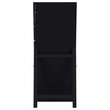 Windrose Black Full Length Floor Standing Tempered Mirror with LED Lighting by Coaster at Eve Furniture