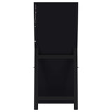 Windrose Black Full Length Floor Standing Tempered Mirror with LED Lighting by Coaster at Eve Furniture