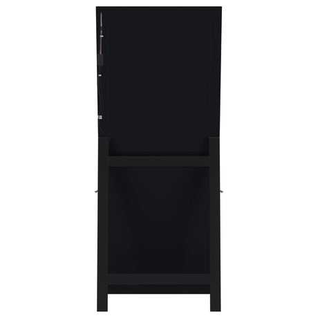 Windrose Black Full Length Floor Standing Tempered Mirror with LED Lighting by Coaster at Eve Furniture