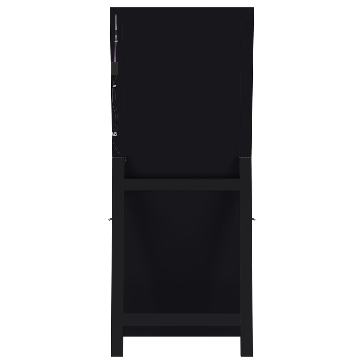 Windrose Black Full Length Floor Standing Tempered Mirror with LED Lighting by Coaster at Eve Furniture