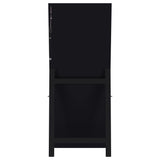 Windrose Black Full Length Floor Standing Tempered Mirror with LED Lighting by Coaster at Eve Furniture